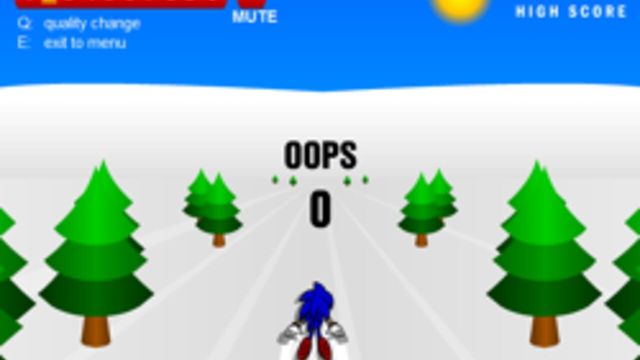 Sonic 3D Snowboarding Screenshot