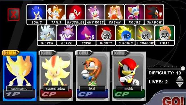 Sonic Smash Brothers Screenshot