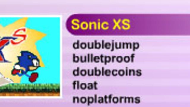 Sonic XS Screenshot