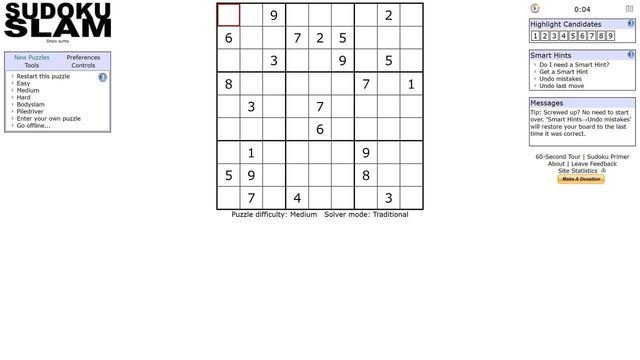 Sudoku Slam Screenshot