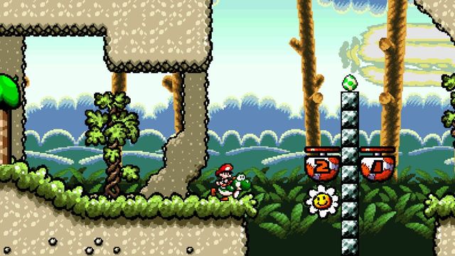 Super Mario Construct 2: Yoshi's Fabrication Station Screenshot