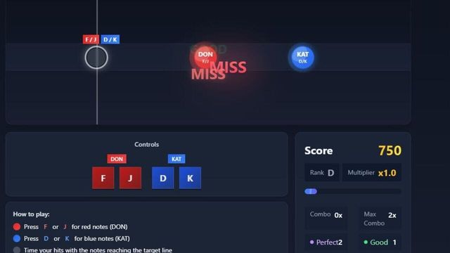 Taiko on the Web Screenshot
