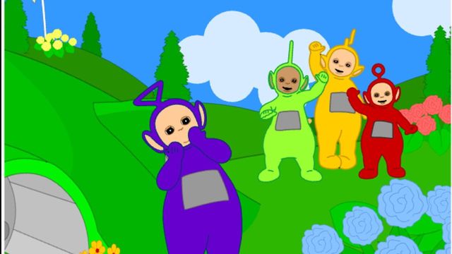 Teletubbies: Sliding Down the Hill Screenshot