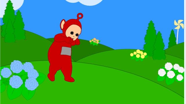 Teletubbies: Sliding Down the Hill Screenshot