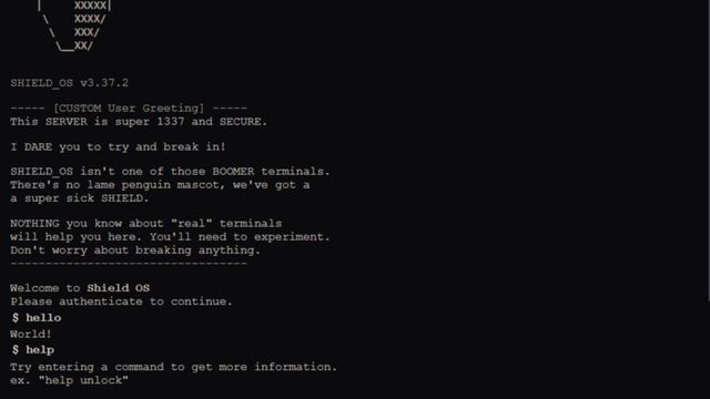 Terminal Escape Screenshot