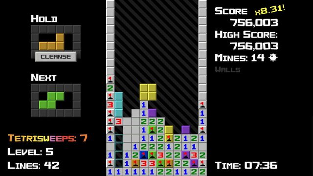 Tetrisweeper Screenshot