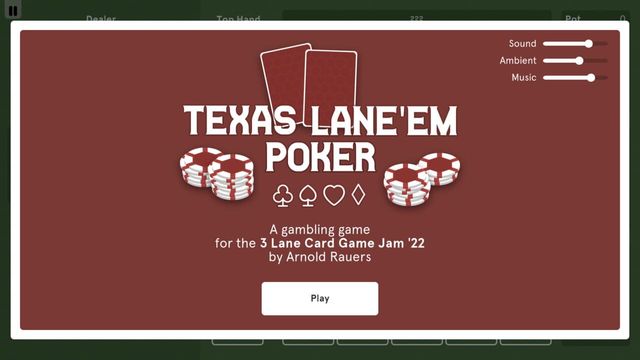 Texas Lane'em Poker Screenshot