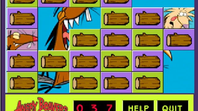 The Angry Beavers: Match-Master Screenshot