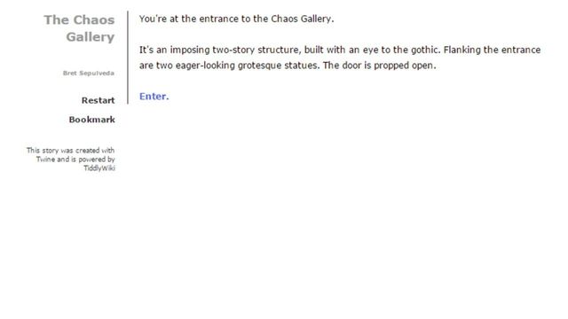 The Chaos Gallery Screenshot