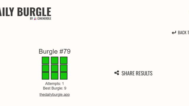 The Daily Burgle Screenshot