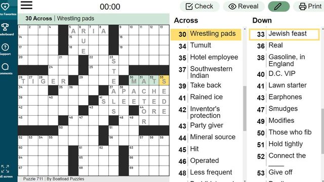 The Daily Crossword Screenshot