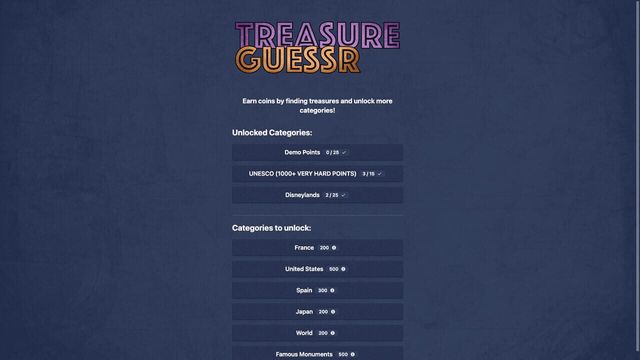 Treasure Guessr Screenshot