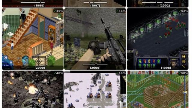 Video Game Grid Screenshot