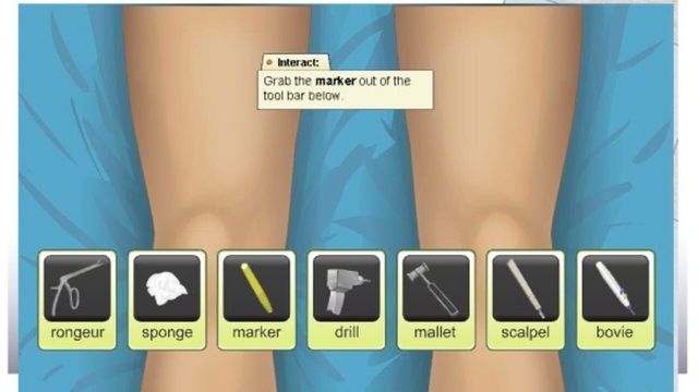 Virtual Knee Surgery Screenshot