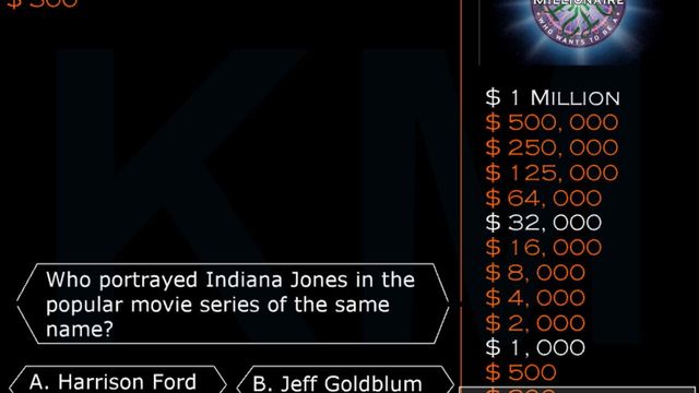 Who Wants to Be a Millionaire: Flash Edition Screenshot
