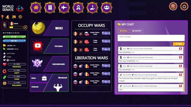 World Senate Game - Free Online Multiplayer Game Screenshot