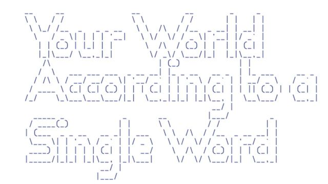 Your World According to a Single Word Screenshot