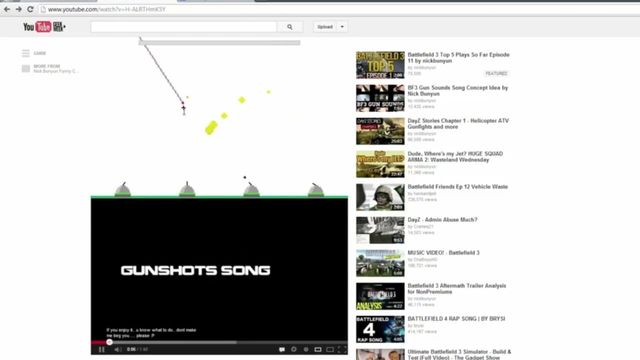 YouTube: Missile Command Screenshot