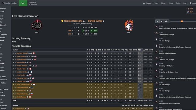 ZenGM Hockey Screenshot
