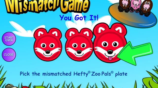 ZooPals Mismatch Game Screenshot